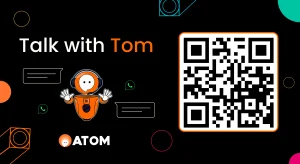talk with tom the Atom INBOUND chatbot